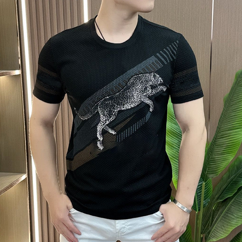 ⏳ Begrenzte Zeit 54% Rabatt 💥Bedrucktes Kurzarm-T-Shirt mit Rundhalsausschnitt für Männer(Je mehr Sie kaufen, desto höher der Rabatt)