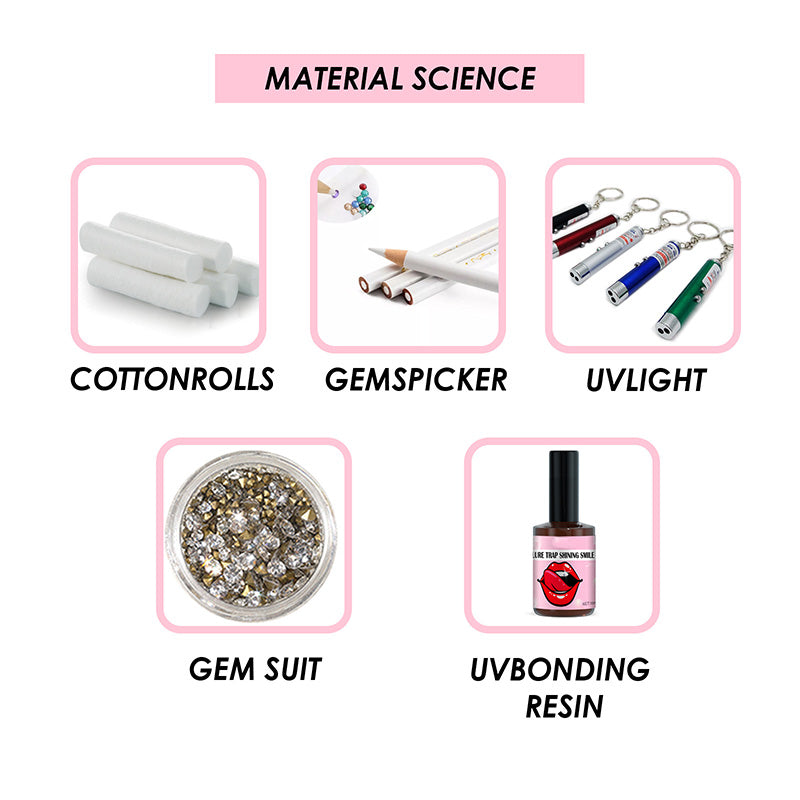 Tooth Gem Kit with Curing Light & Glue