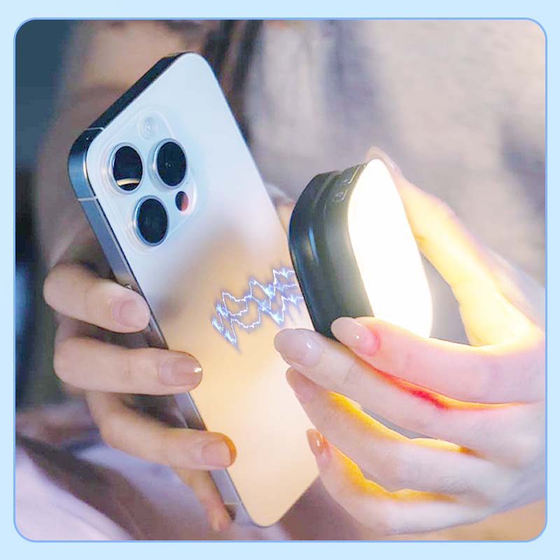 3-in-1-Telefonständer, Spiegel und magnetisches Selfie-Fülllicht