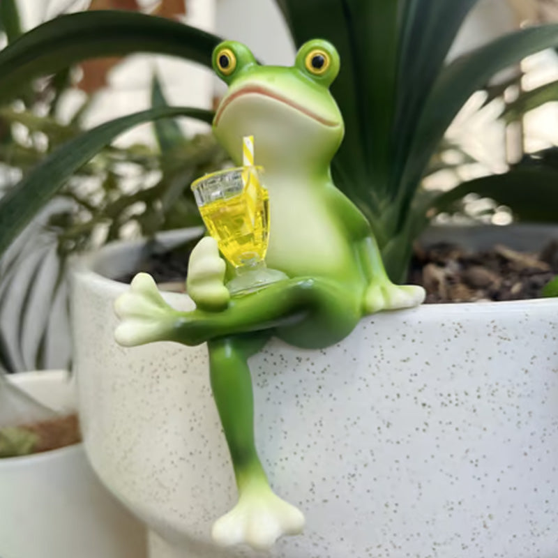 Frosch-Blumentopf-Hänger-Ornament