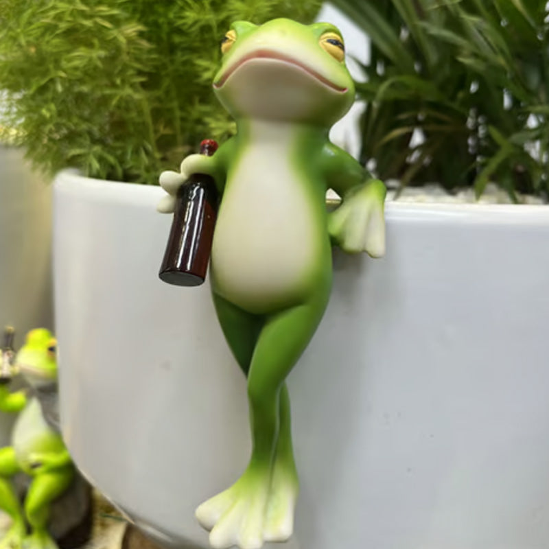Frosch-Blumentopf-Hänger-Ornament