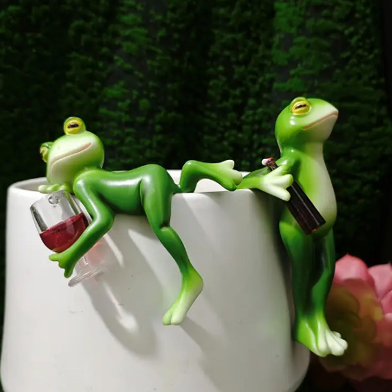 Frosch-Blumentopf-Hänger-Ornament