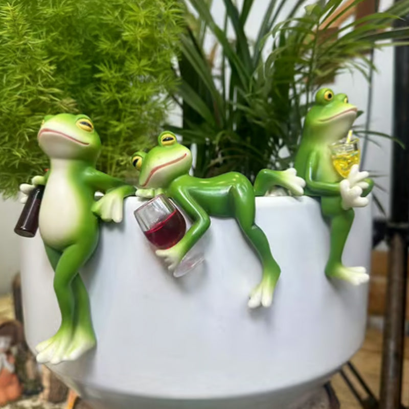 Frosch-Blumentopf-Hänger-Ornament