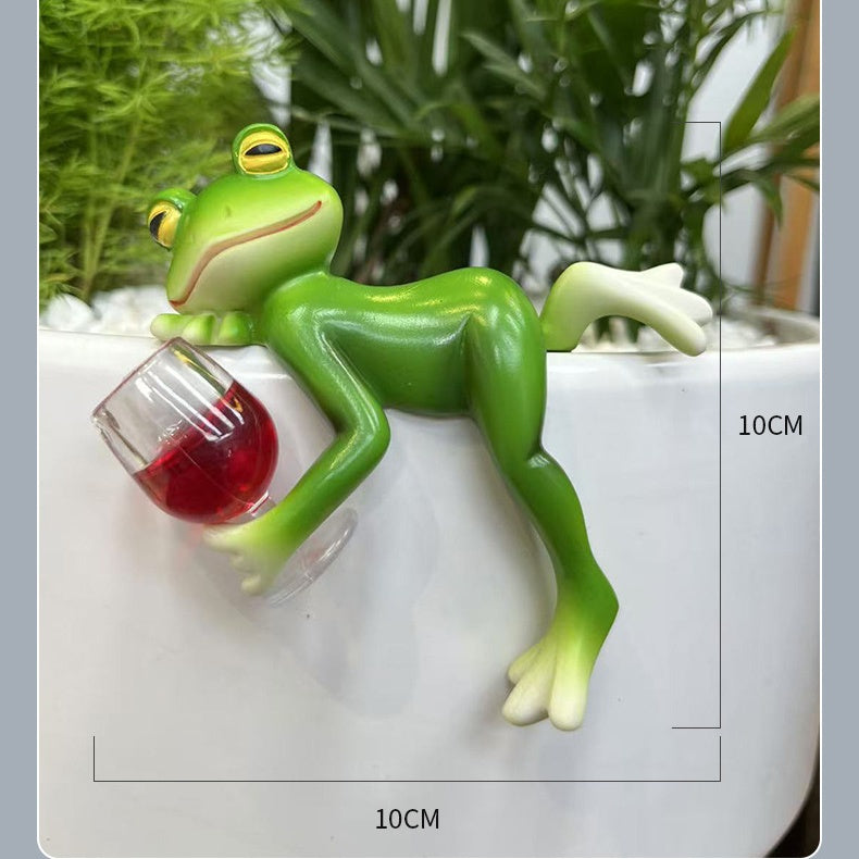 Frosch-Blumentopf-Hänger-Ornament