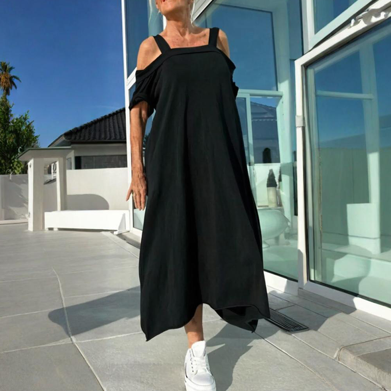 💃Lässiges Maxikleid für Frauen mit kalten Schultern