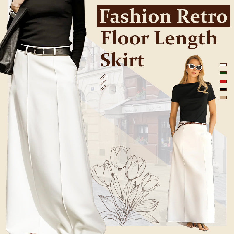 ✨Fließender Chiffon Damen Retro Maxirock - Romantischer und eleganter Stil
