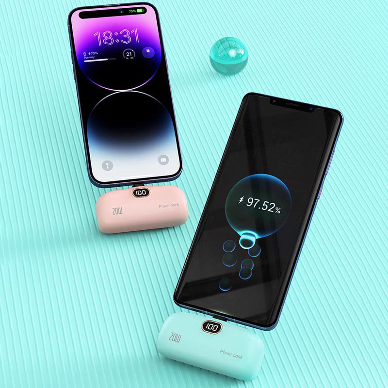 Tragbare kabellose Powerbank in Lippenstiftgröße mit 5000 mAh