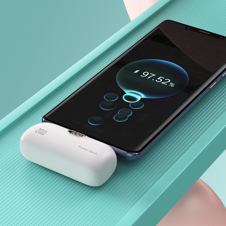 Tragbare kabellose Powerbank in Lippenstiftgröße mit 5000 mAh