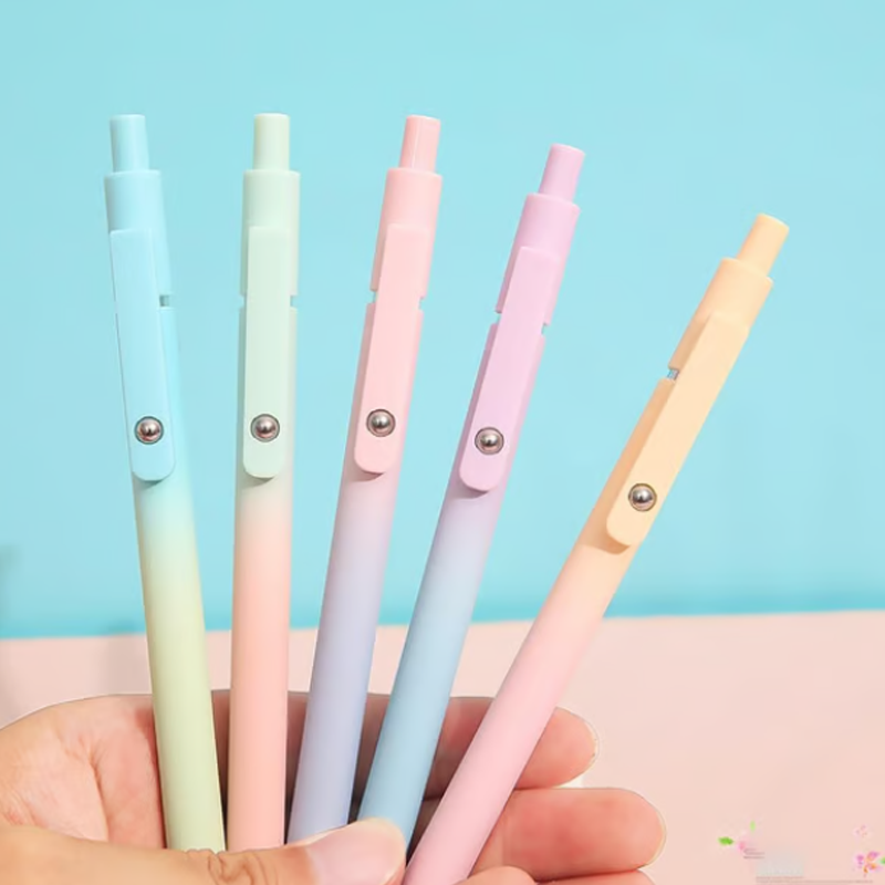 5-pack Utdragbara Svartbläckpennor