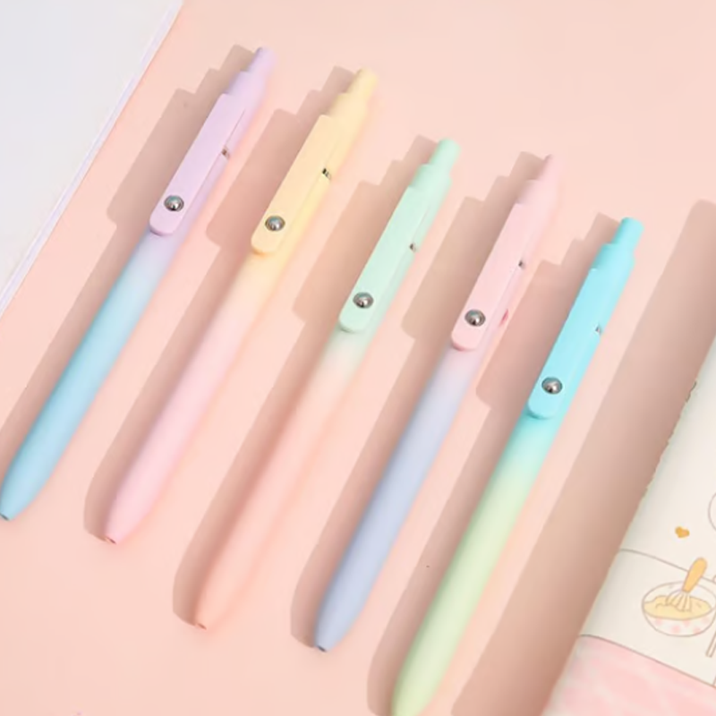 5-pack Utdragbara Svartbläckpennor