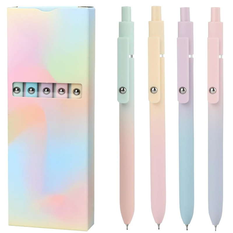 5-pack Utdragbara Svartbläckpennor