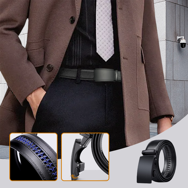Verstellbarer Ratschengürtel für Herren für Freizeit- und Abendgarderobe