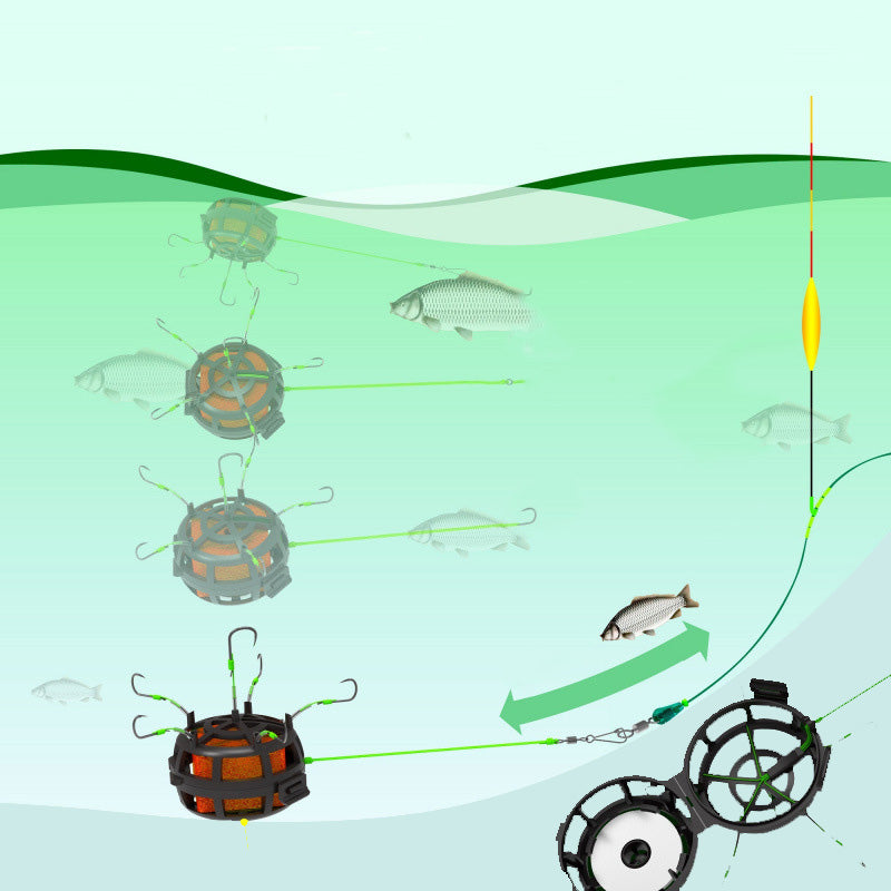 🔥2025 Heißer Verkauf🔥360° Schwimmender Köderkäfig Angelhaken