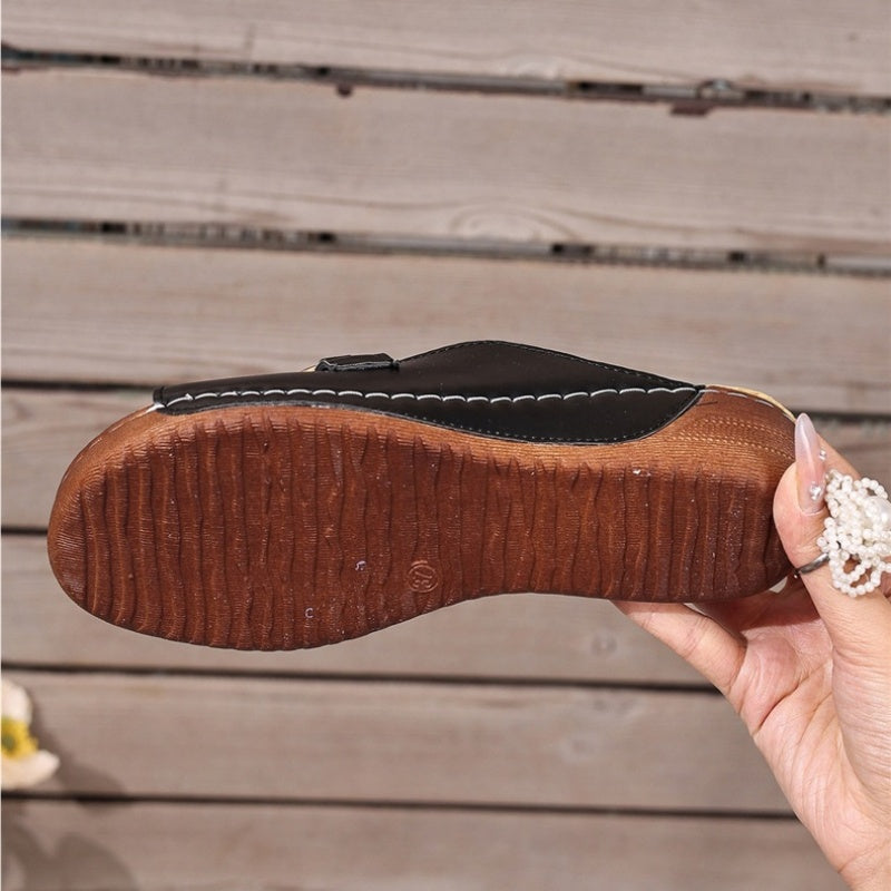 👡✨Orthopädische Sandalen mit goldener Schnalle