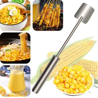 🌽Edelstahl-Einfachreinigung-Langstiel-Maisplaner