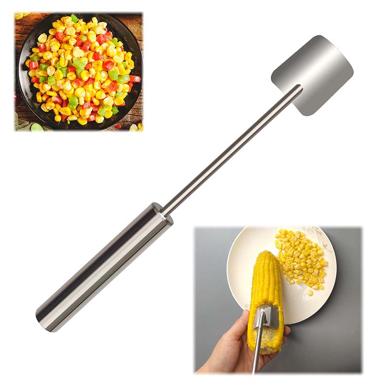 🌽Edelstahl-Einfachreinigung-Langstiel-Maisplaner