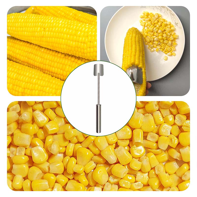 🌽Edelstahl-Einfachreinigung-Langstiel-Maisplaner