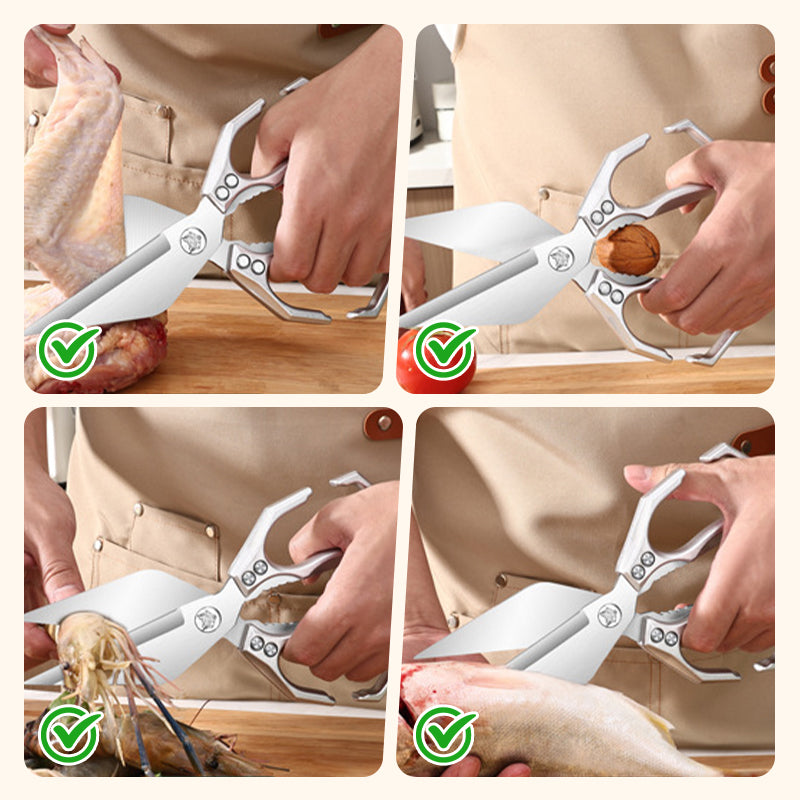 🔥Hot Sale 50% Rabatt🔥Multifunktionale Hochleistungs-Küchenschere💪✂️
