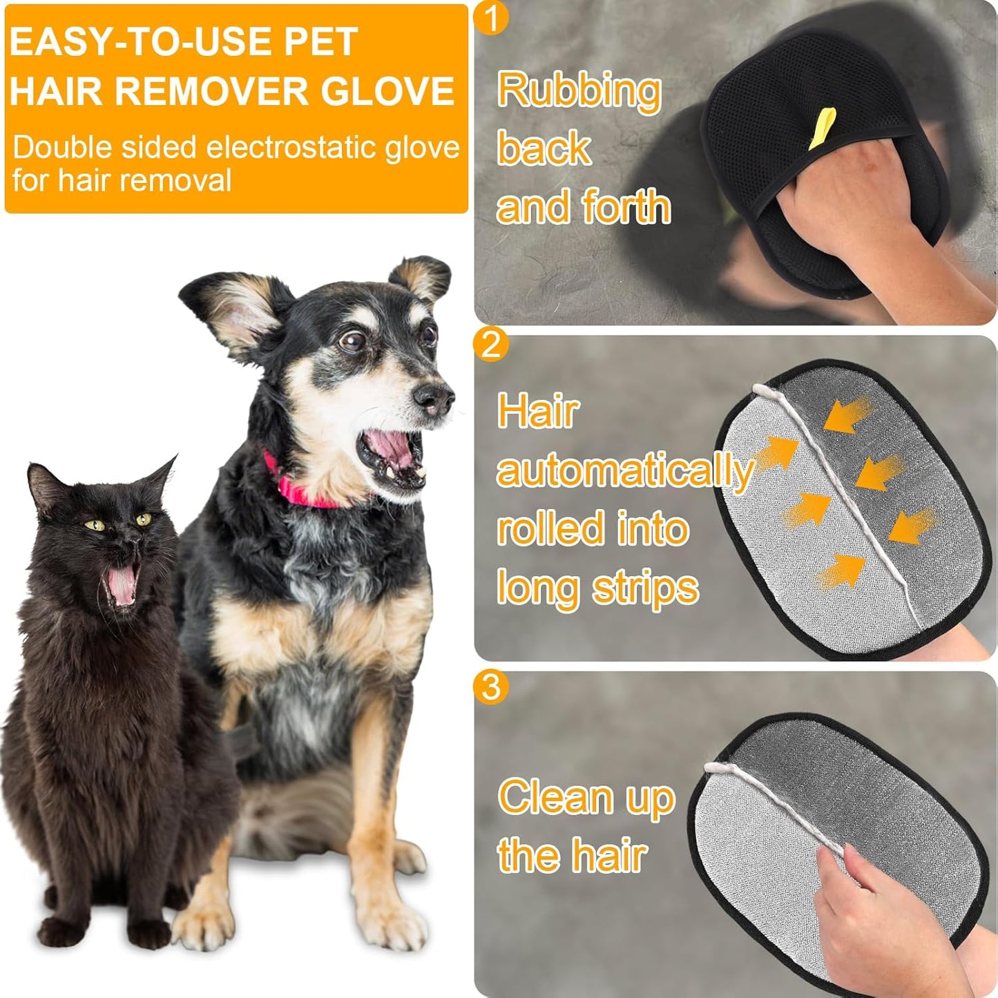 ⏳Begrenzte Zeit 50% Rabatt💥Handschuhe zum Entfernen von Tierhaaren🐱🐕