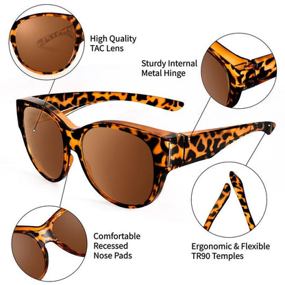 TR-polarisierte Sonnenbrille mit Sehstärke gegen Kurzsichtigkeit