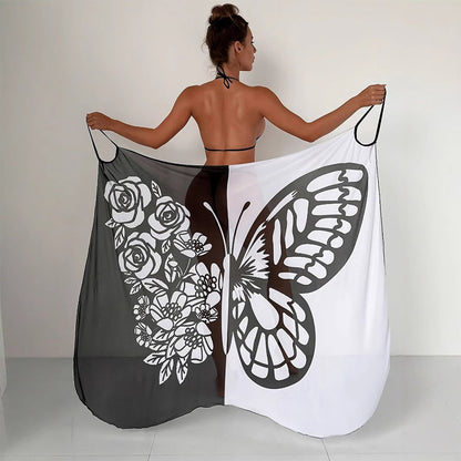 ⏳Zeitlich begrenztes Sonderangebot⏰Damen-Schmetterlings-Badeanzug, Cover-Up & Kleid