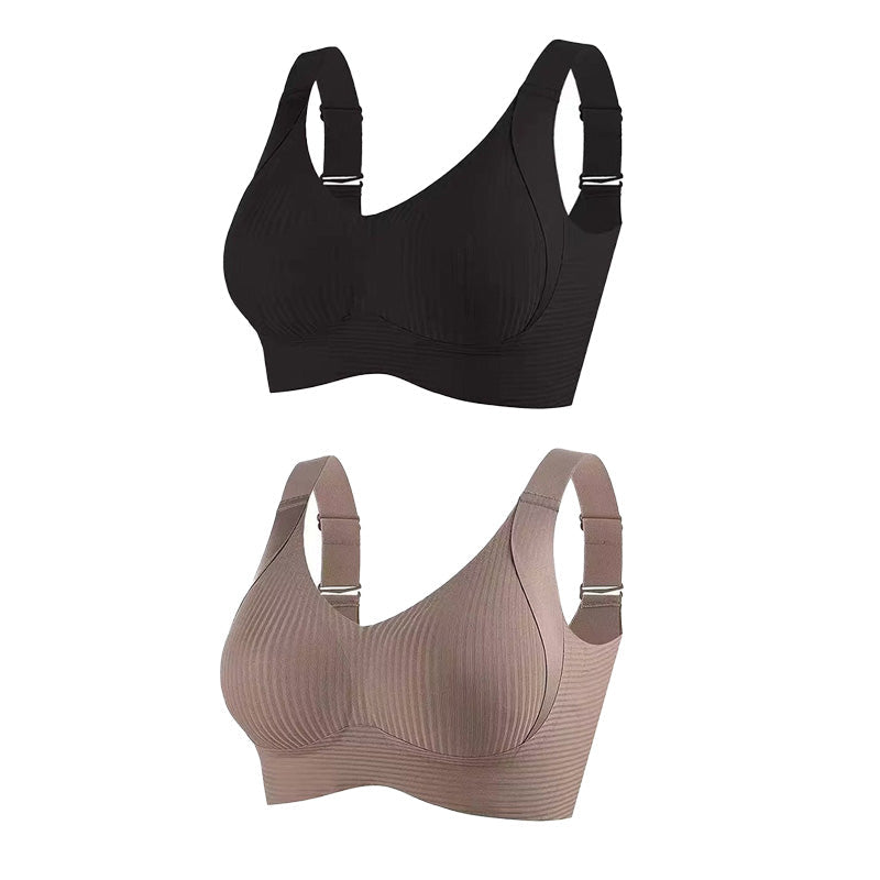 🎁Kaufen Sie 1 und erhalten Sie 3 Packungen💕Gerippter Push-up-BH für Frauen, verstellbar, kabellos💃