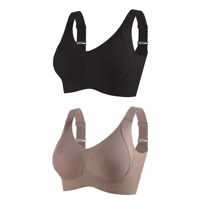 🎁Kaufen Sie 1 und erhalten Sie 3 Packungen💕Gerippter Push-up-BH für Frauen, verstellbar, kabellos💃