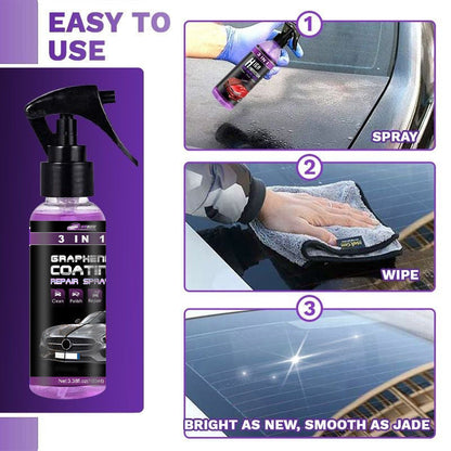 🔥Kaufen Sie 2 und erhalten Sie 3 gratis🔥 3-IN-1 Hoher Schutz Schnelles Auto-Beschichtung Spray