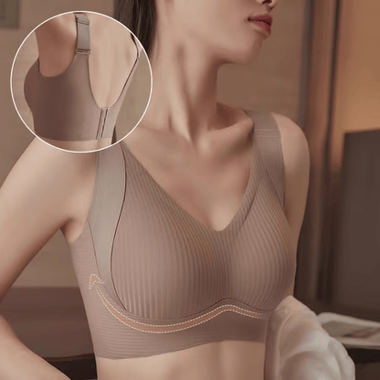 🎁Kaufen Sie 1 und erhalten Sie 3 Packungen💕Gerippter Push-up-BH für Frauen, verstellbar, kabellos💃