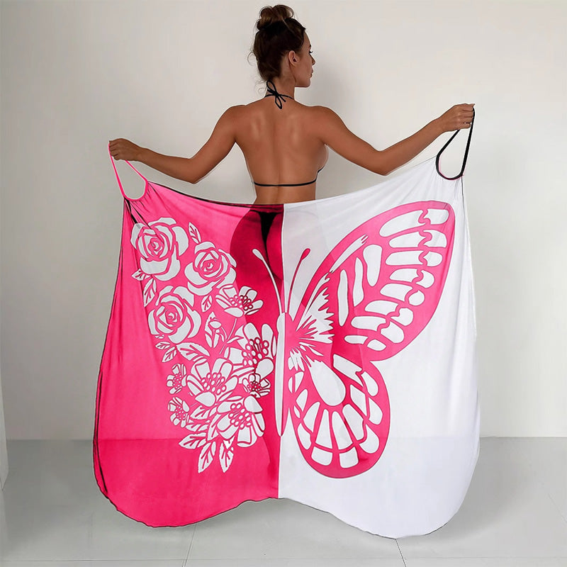 ⏳Zeitlich begrenztes Sonderangebot⏰Damen-Schmetterlings-Badeanzug, Cover-Up & Kleid