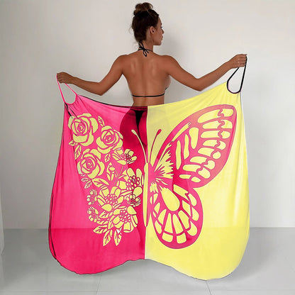 ⏳Zeitlich begrenztes Sonderangebot⏰Damen-Schmetterlings-Badeanzug, Cover-Up & Kleid
