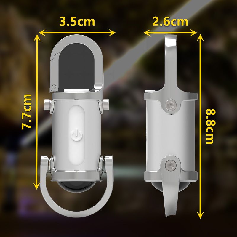 🔥1200LM Superhelle Mini-Schlüsselanhänger-Taschenlampe Wasserdicht