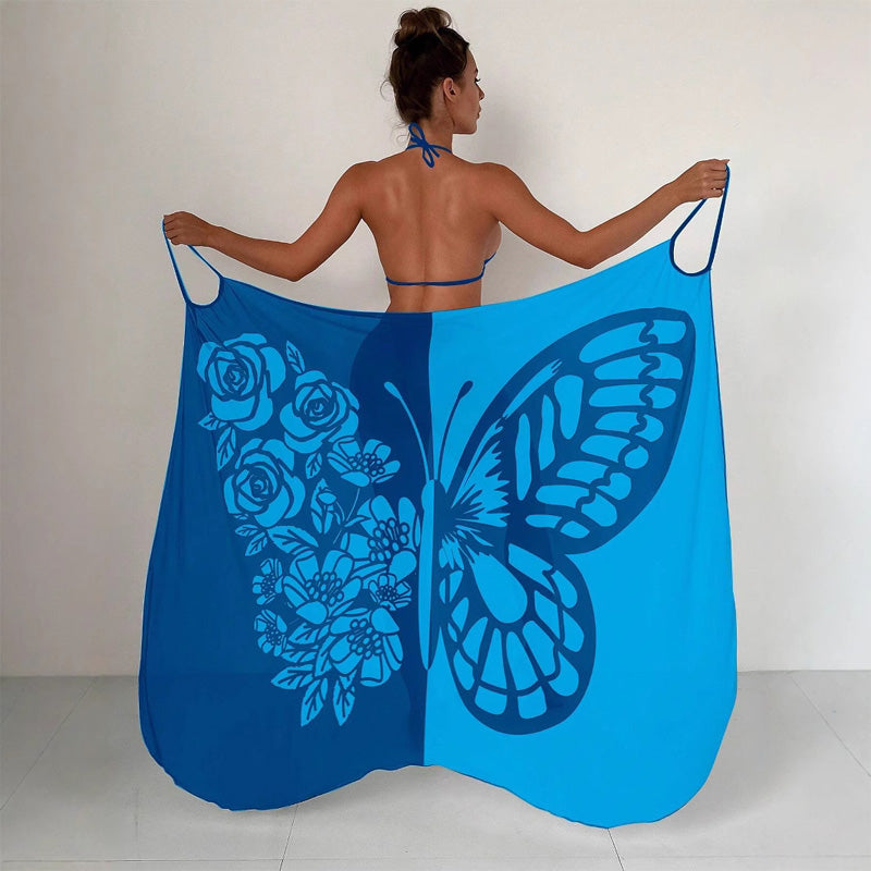 ⏳Zeitlich begrenztes Sonderangebot⏰Damen-Schmetterlings-Badeanzug, Cover-Up & Kleid