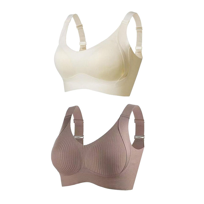 🎁Kaufen Sie 1 und erhalten Sie 3 Packungen💕Gerippter Push-up-BH für Frauen, verstellbar, kabellos💃