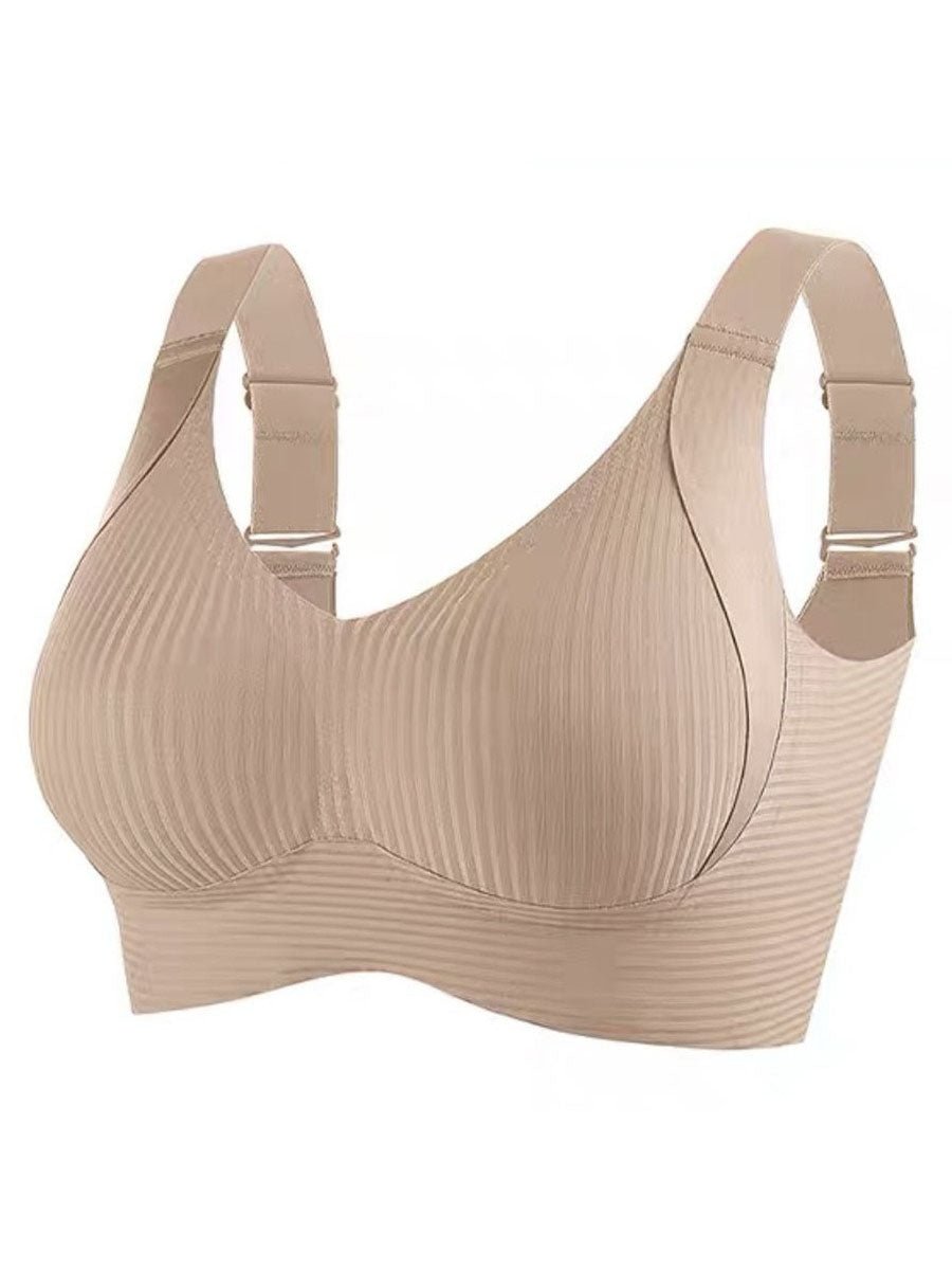 🎁Kaufen Sie 1 und erhalten Sie 3 Packungen💕Gerippter Push-up-BH für Frauen, verstellbar, kabellos💃
