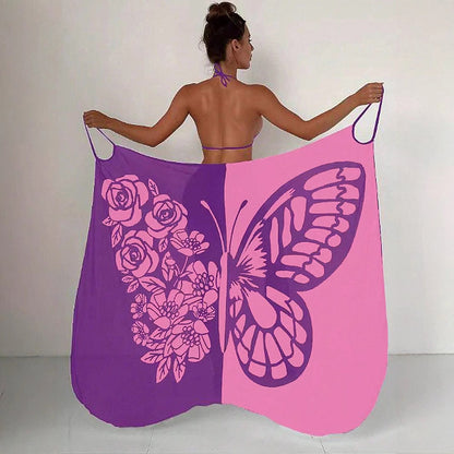 ⏳Zeitlich begrenztes Sonderangebot⏰Damen-Schmetterlings-Badeanzug, Cover-Up & Kleid