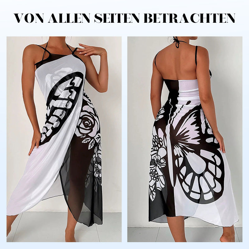 ⏳Zeitlich begrenztes Sonderangebot⏰Damen-Schmetterlings-Badeanzug, Cover-Up & Kleid