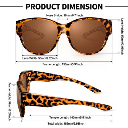 TR-polarisierte Sonnenbrille mit Sehstärke gegen Kurzsichtigkeit