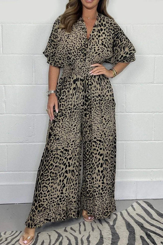 🔥LETZTER TAG 50 % RABATT👗Leopardenmuster locker zusammen