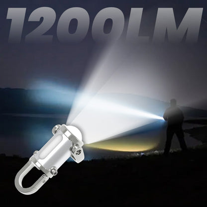 🔥1200LM Superhelle Mini-Schlüsselanhänger-Taschenlampe Wasserdicht