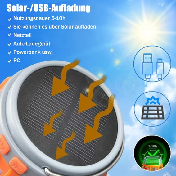 ⏳Begrenzte Zeit 50% Rabatt💥Multifunktionale Solar-Camping-Mückenvernichtungslampe