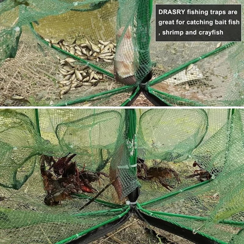 🔥HOT SALE🔥Automatisch faltbare verstärkte Fischereifalle
