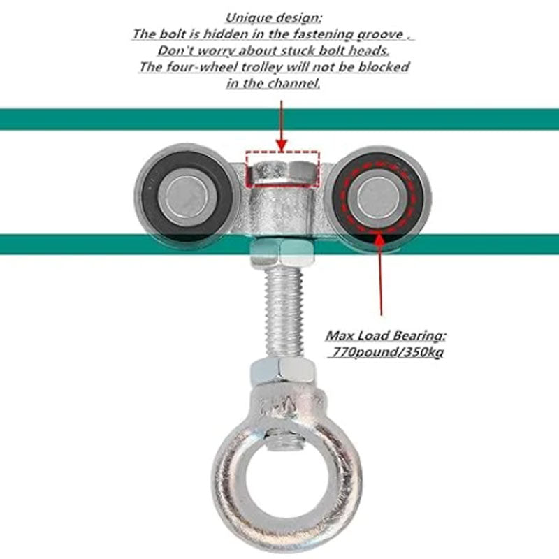 Taller Strut Channel Trolley Assembly-3