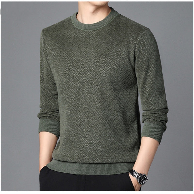 Thickened Men's Crew Neck Sweater