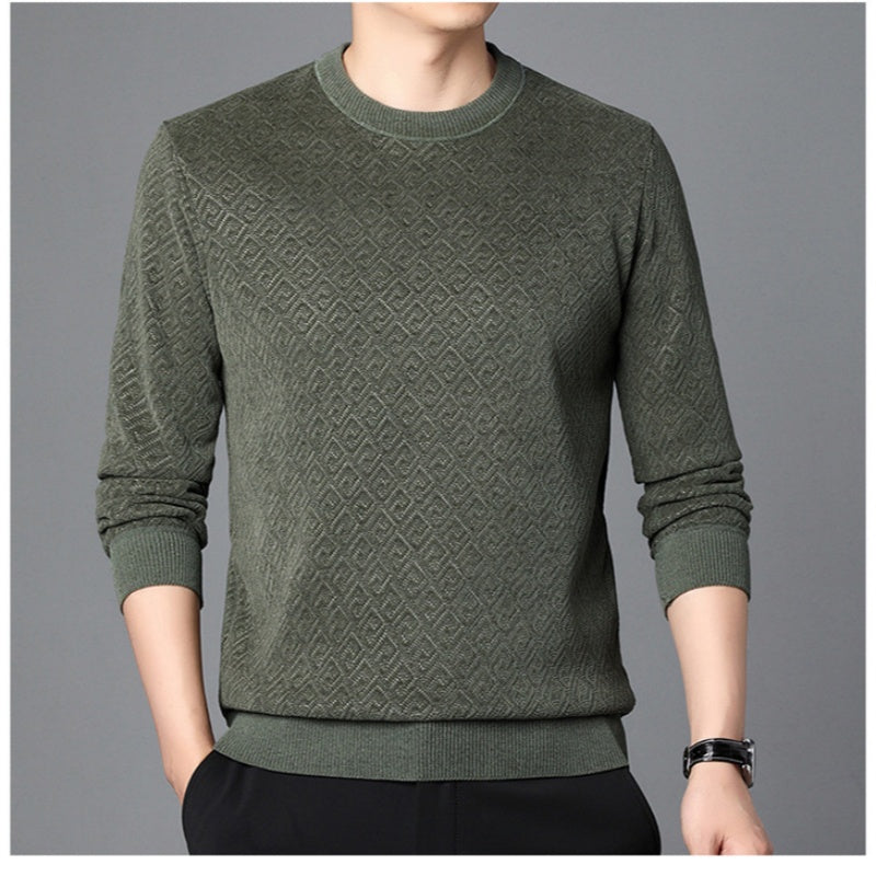 Thickened Men's Crew Neck Sweater