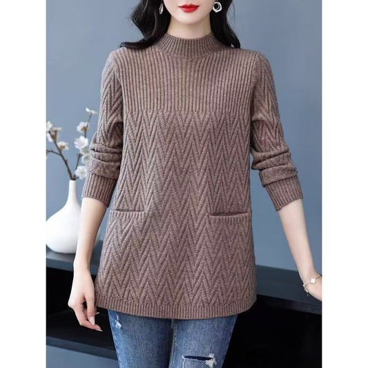 🎁Gift Choice🎁 - Women's Mid-Length Half Turtleneck Sweater