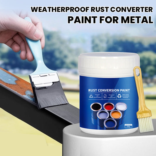 Metallschutzfarbe: Rostfrei in 1 Schritt – für Zaun, Auto & Werkzeug🔥Wetterfeste Rostumwandlungsfarbe für Metall🛡️