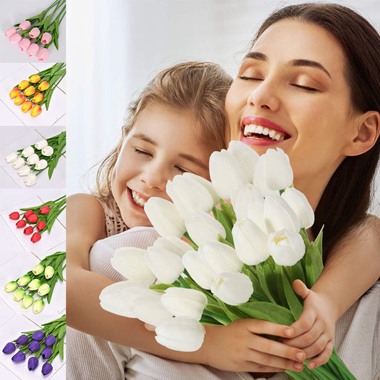 🎉Mother's Day Sale On Now🌷Outdoor Artificial Tulip Flowers 1 bundles（10 pcs）