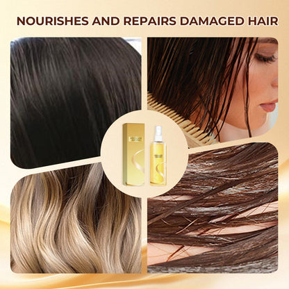 Leave-In Hair Oil Spray – glättender, langanhaltender Glanz