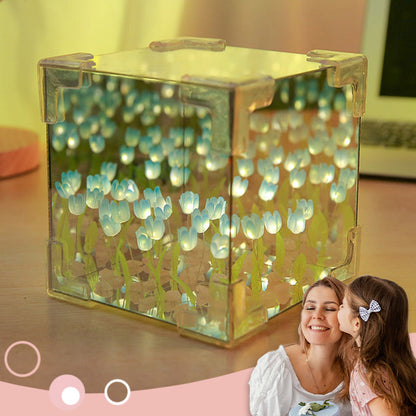 🌷 Oster-Sonderangebote 45% Rabatt! 🥚✨Magischer Würfel DIY Tulip Mirror Light
